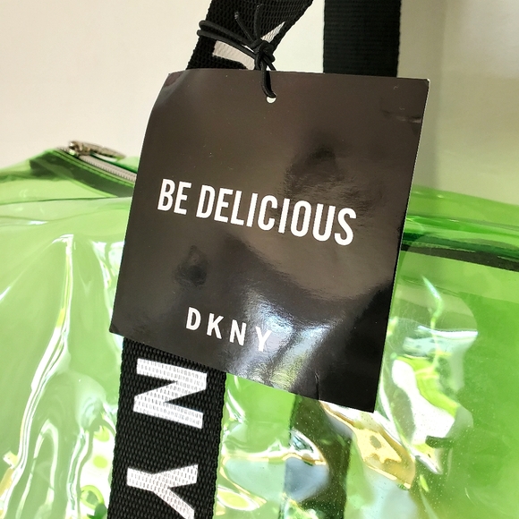 DKNY Donna Karan NY Lime Green Clear Duffle Bag 💚 - Picture 7 of 11